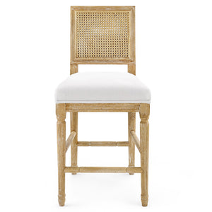 Cane Back Oak Counter Stool in Natural | Annette Collection | Villa & House