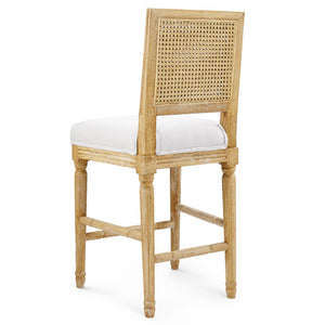 Cane Back Oak Counter Stool in Natural | Annette Collection | Villa & House