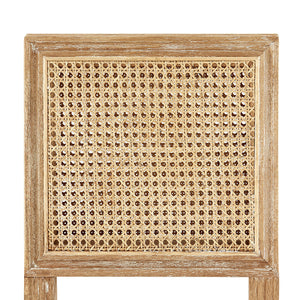 Cane Back Oak Counter Stool in Natural | Annette Collection | Villa & House