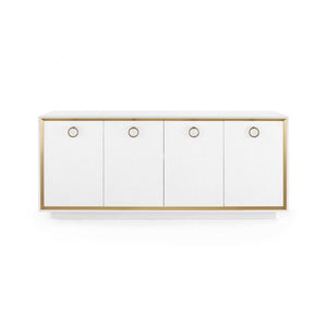 4-Door Cabinet - White | Ansel Collection | Villa & House