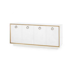4-Door Cabinet - White | Ansel Collection | Villa & House