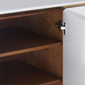 4-Door Cabinet - White | Ansel Collection | Villa & House