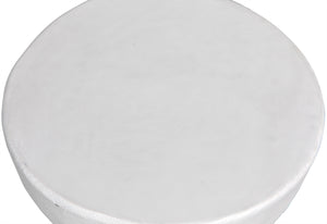 Hourglass Stool, White Fiber Cement