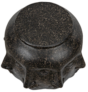 Multi-Face Stool, Black Fiber Cement