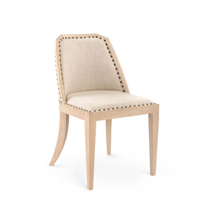 Side Chair - Bleached Cerused Oak | Aria Collection | Villa & House