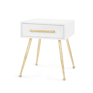 1-Drawer Side Table - White | Arno Collection | Villa & House