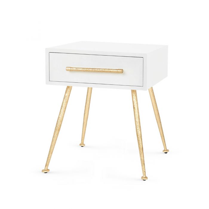 1-Drawer Side Table - White | Arno Collection | Villa & House