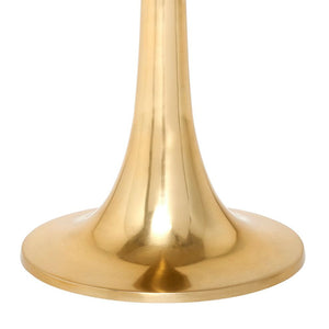 Glam Polished Brass Side Table with Round Glass Top | Antonia Collection | Villa & House