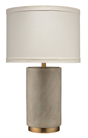 Mortar Table Lamp in Cement and Brass