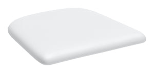 Elio Leather Seat Cushion White