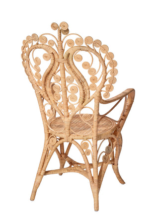 Hibiscus Arm Chair in Natural Rattan