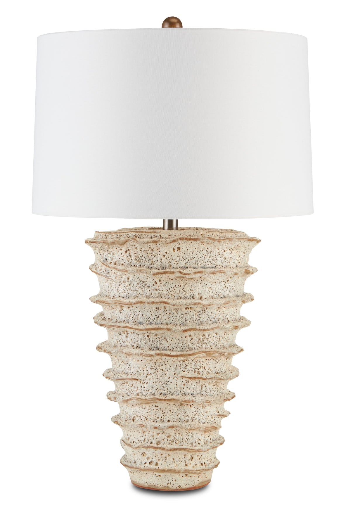 Currey and Company Salima Table Lamp - White Moss