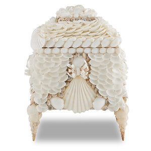 Boardwalk White Shell Jewelry Box