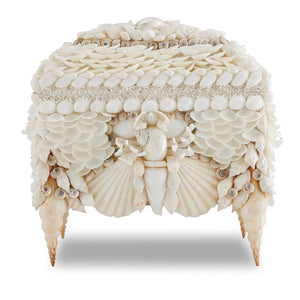 Boardwalk White Shell Jewelry Box