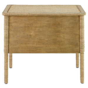 Currey and Company Braided Rope 2-Drawer Chest - Natural