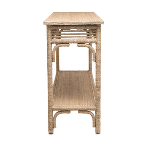 Currey and Company Braided Rope Console - Natural