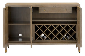 Currey and Company Bramford Cabinet-Wheat