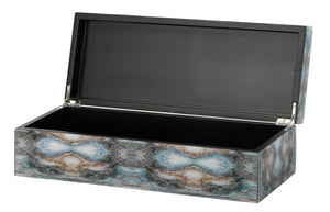Rorschach Long Box in Indigo Blue Lacquer