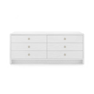 Linen Extra Wide Large 6-Drawer - White Linen | Bryant Collection | Villa & House