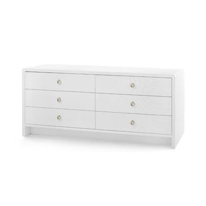 Linen Extra Wide Large 6-Drawer - White Linen | Bryant Collection | Villa & House