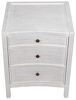 Hampton Night Stand 24", White Wash