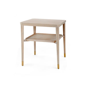 Side Table - Bleached Cerused Oak | Bertram Collection | Villa & House