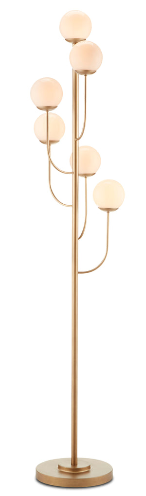 Currey and Company Farnsworth Floor Lamp - Brass