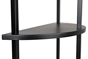 Spago Bookcase, Black Metal