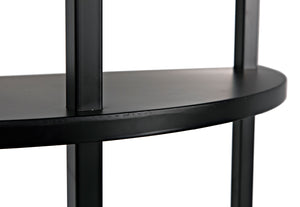 Spago Bookcase, Black Metal