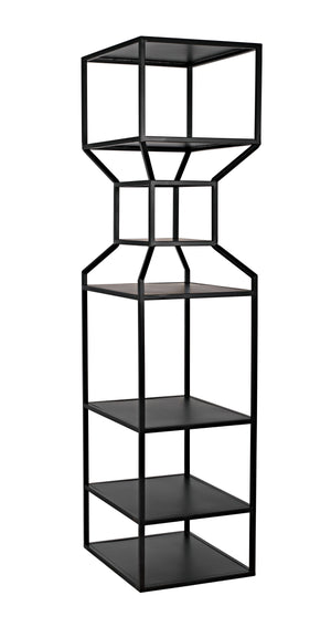 Downtown A Bookcase, Black Metal