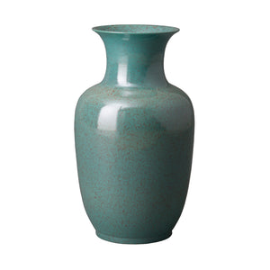 Ceramic Lantern Vase – Lagoon Speckle