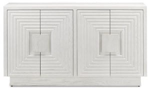 Currey and Company Morombe White Chest