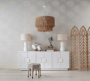 Currey and Company Morombe White Cabinet