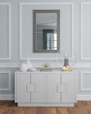 Currey and Company Morombe White Chest