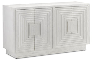 Currey and Company Morombe White Chest