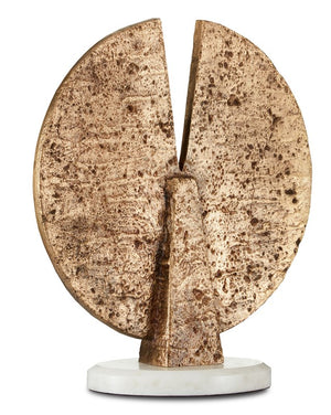 Currey and Company Dany Brass Disc Sculpture