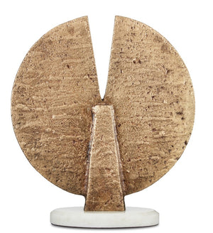 Currey and Company Dany Brass Disc Sculpture