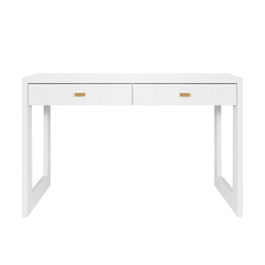 Larkin Desk in Matte White Lacquer