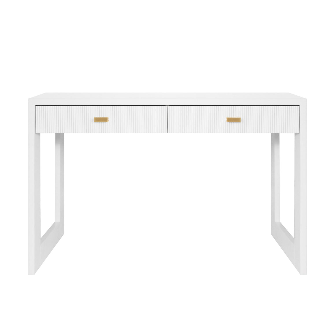 Larkin Desk in Matte White Lacquer