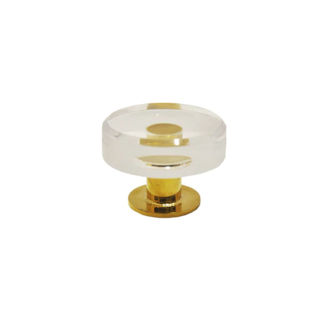 Chapman Round Acrylic & Brass Knob