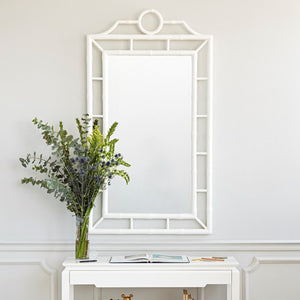 Mirror – White Lacquer | Fretwork Collection | Villa & House