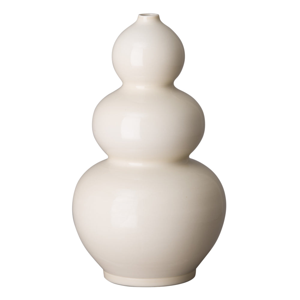 Ceramic Triple Gourd Vase – Crystal Oyster