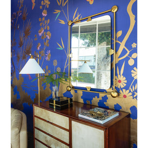 Open Frame Burnished Brass Mirror