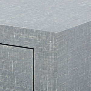 1-Drawer Side Table - Gray and Nickel | Claudette Collection | Villa & House
