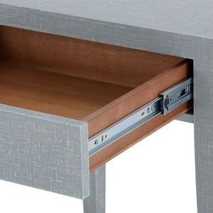 1-Drawer Side Table - Gray and Nickel | Claudette Collection | Villa & House