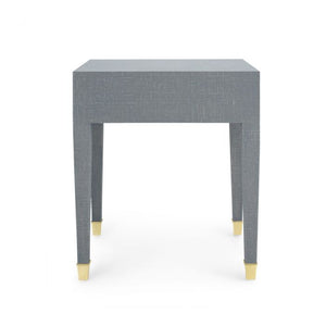 1-Drawer Side Table - Gray and Brass | Claudette Collection | Villa & House