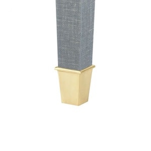 1-Drawer Side Table - Gray and Brass | Claudette Collection | Villa & House