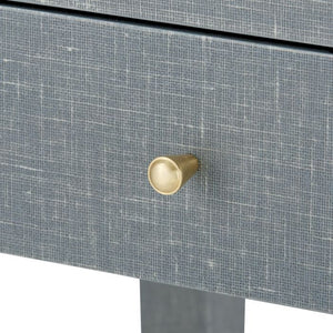 1-Drawer Side Table - Gray and Brass | Claudette Collection | Villa & House