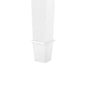 1-Drawer Side Table - White and Nickel | Claudette Collection | Villa & House