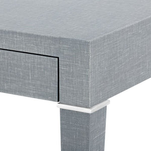 Desk - Gray and Nickel | Claudette Collection | Villa & House